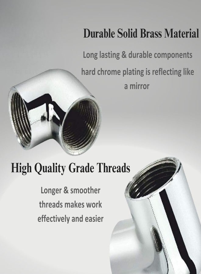 KI 1/2-Inch Brass Chrome Plated 90 Degree Elbow with Internal Thread (Pack of 6) CP Elbow for Pipe Fittings - Image 3